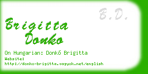 brigitta donko business card