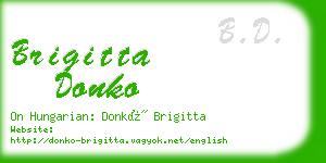 brigitta donko business card